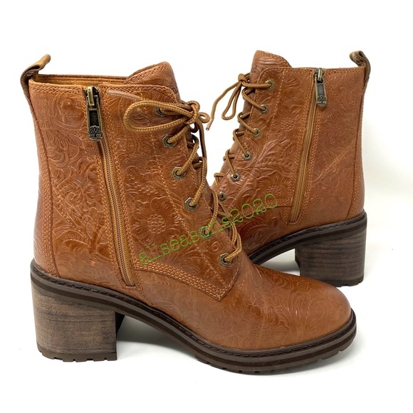 Timberland Sienna High Side ZIP Boot Emboss BrownW - Picture 6 of 15